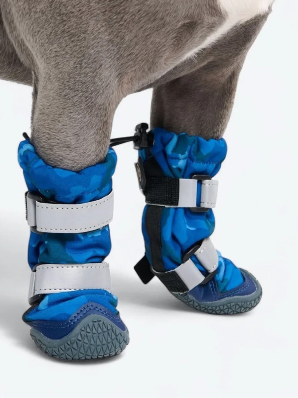 Spark Paws Dog Rainboots, Waterproof Dog Shoes - Blue Camo - Picture 2 of 10